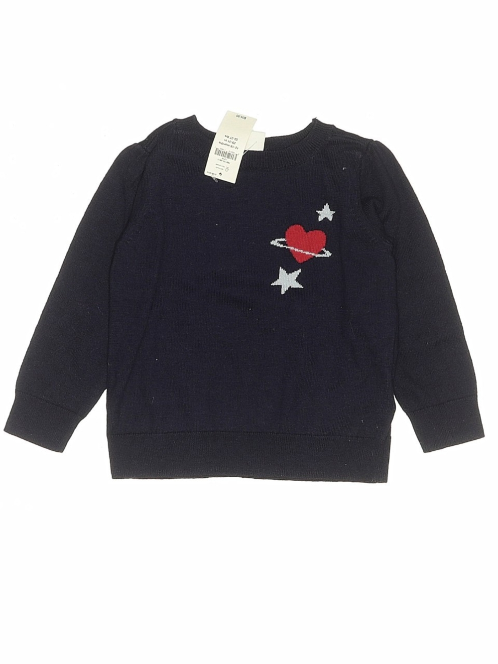 Baby Gap Infant Girl Navy Long Sleeve Crewneck Sweater